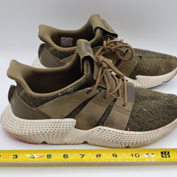 Used Adidas Prophere Trace Olive All-Green Sneakers Men's Size 11 - Picture 1 of 12